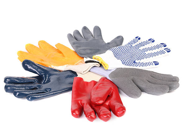 Protective gloves. Isolated on a white background.